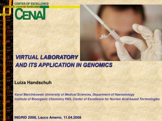 Luiza Handschuh Karol Marcinkowski University of Medical Sciences, Department of Haematology