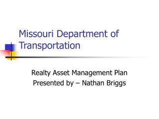 Missouri Department of Transportation