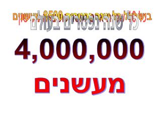 כל 10 שניות אדם נפטר כתוצאה מעישון