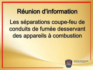 Réunion d’information