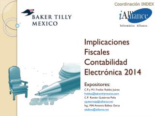 Implicaciones Fiscales Contabilidad Electrónica 2014