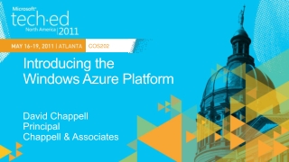 Introducing the Windows Azure Platform