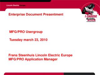 Enterprise Document Presentment