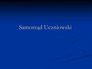 Samorząd Uczniowski