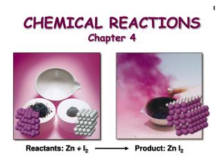 CHEMICAL REACTIONS Chapter 4