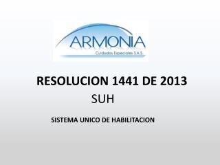 RESOLUCION 1441 DE 2013