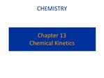 Chapter 13 Chemical Kinetics