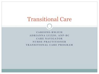 Transitional Care