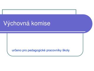 Výchovná komise