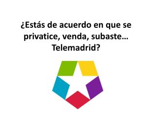 ¿Estás de acuerdo en que se privatice, venda, subaste… Telemadrid?