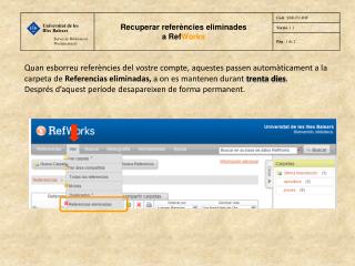 Marqueu les referències que us interessa recuperar