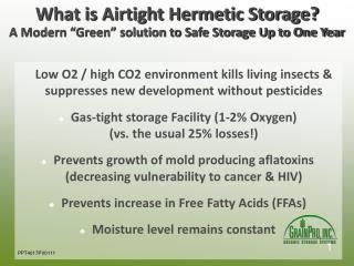 What is Airtight Hermetic Storage? A Modern “Green” solution to Safe Storage Up to One Year