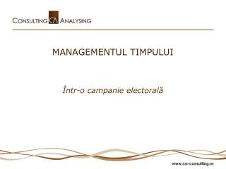 MANAGEMENTUL TIMPULUI