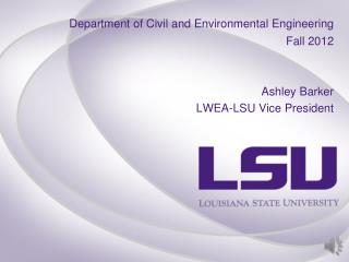 Department of Civil and Environmental Engineering