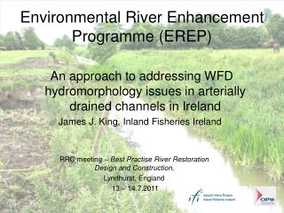 Environmental River Enhancement Programme (EREP)