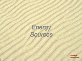 Energy Sources