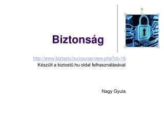 Biztonság