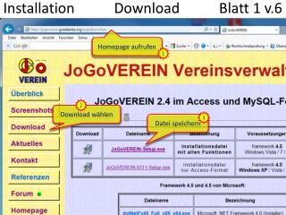 Installation Download Blatt 1 v.6