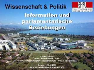 Wissenschaft &amp; Politik