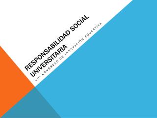 Responsabilidad social universitaria