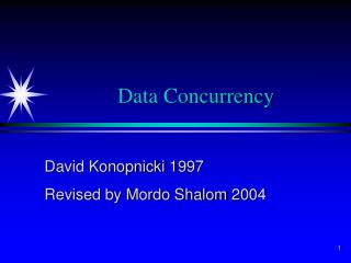 Data Concurrency