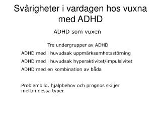 ADHD som vuxen
