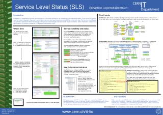 CERN - IT Department CH-1211 Genève 23 Switzerland