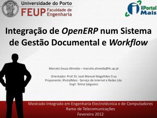 Integração de OpenERP num Sistema de Gestão Documental e Workflow