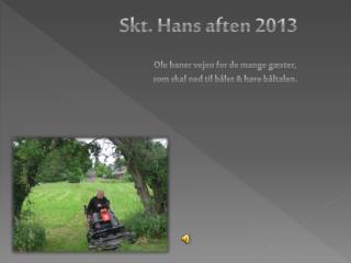 Skt. Hans aften 2013