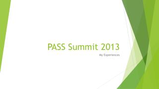 PASS Summit 2013