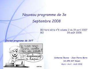 Nouveau programme de 3e Septembre 2008