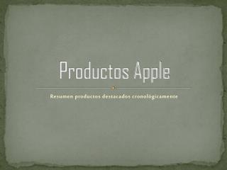 Productos Apple