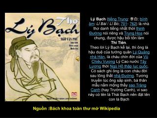 Nguồn : Bách khoa toàn thư mở Wikipedia