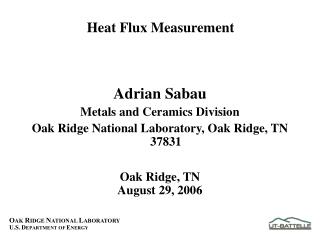 Heat Flux Measurement