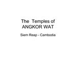 The Temples of ANGKOR WAT