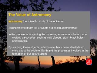 The Value of Astronomy