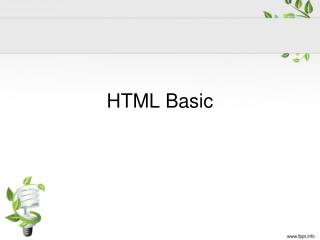 HTML Basic