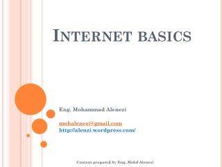 Internet basics
