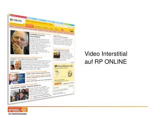 Video Interstitial auf RP ONLINE