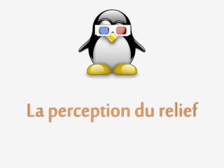 La perception du relief