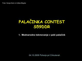 PALAČINKA CONTEST S59DDR