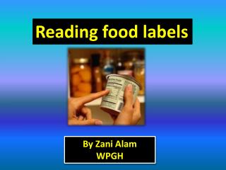 Reading food labels