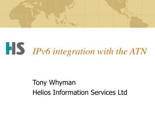 IPv6 integration with the ATN