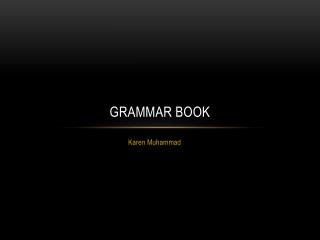 Grammar Book