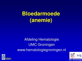 Bloedarmoede (anemie)