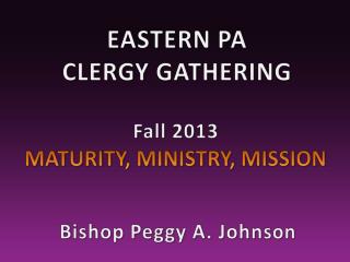 EASTERN PA CLERGY GATHERING
