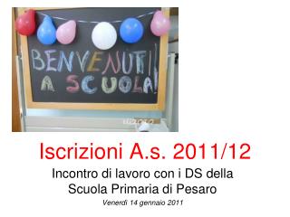 Iscrizioni A.s. 2011/12