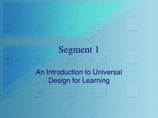 Segment 1