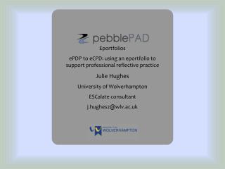 Eportfolios ePDP to eCPD: using an eportfolio to support professional reflective practice