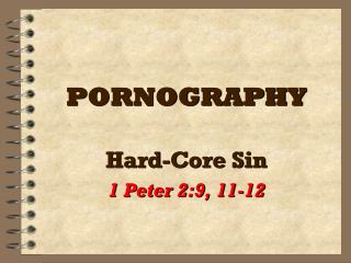 PORNOGRAPHY